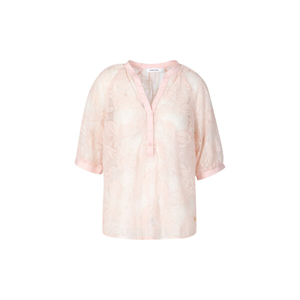 Transparent shirt with flowers, pale rose, Coster Copenhagen