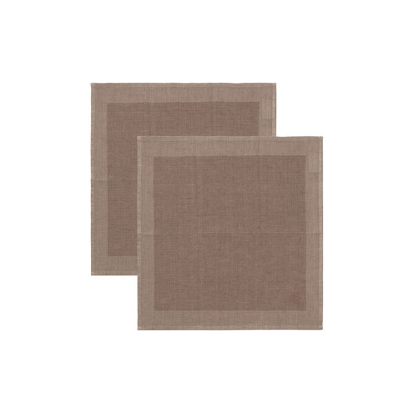 PLAIN serviet, mahogany brown, Georg Jensen Damask