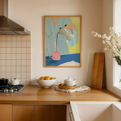 COFFEE FIRST, PEOPLE LATER plakat, ViSSEVASSE