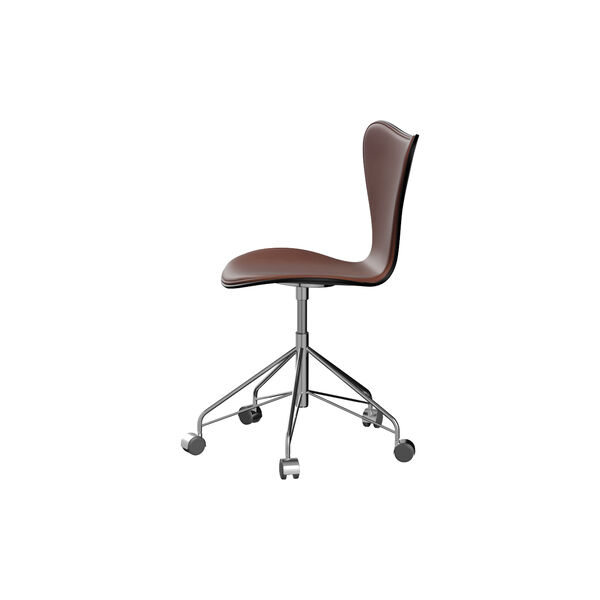 Serie 7&trade; 3117 forsidepolstret kontorstol, Grace Chestnut, Fritz Hansen