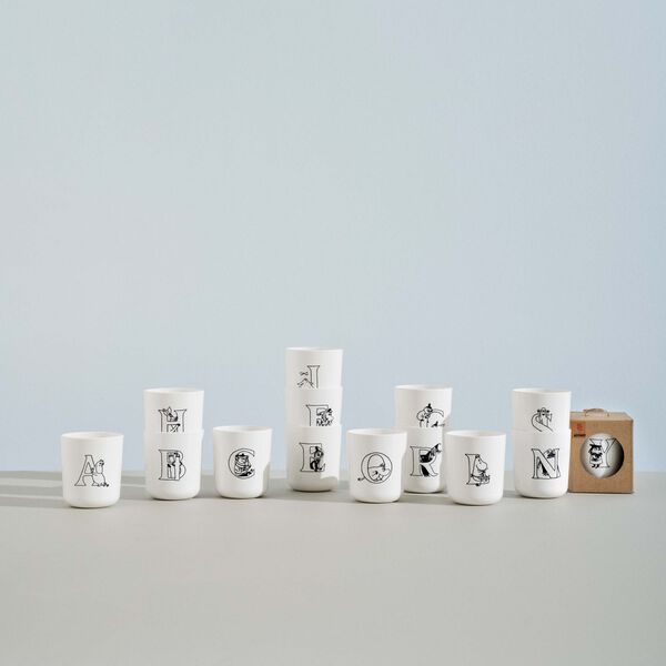 Moomin ABC kop S, moomin white, RIG-TIG