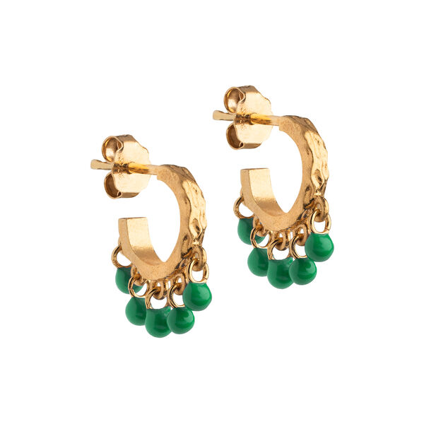 Astrid hoops, grass green, ENAMEL Copenhagen