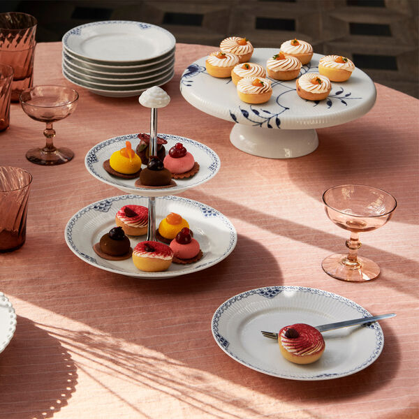 Bl&aring; Mega Riflet fad p&aring; fod 29,5 cm, Royal Copenhagen