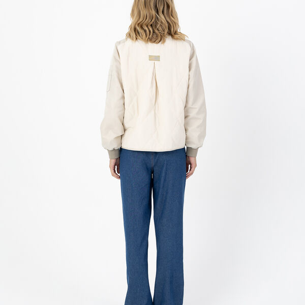 Quilted bomber jacket, pearl, Coster Copenhagen