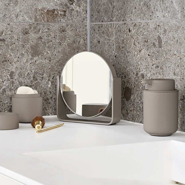 Bordspejl med 5 x forstørrelse, taupe, Zone Denmark