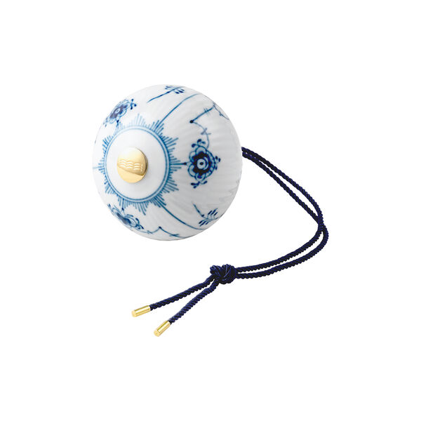 Musselmalet Riflet julekugle, Royal Copenhagen