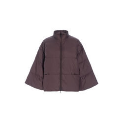 Feather down jakke med krave, raisin, BITTE KAI RAND