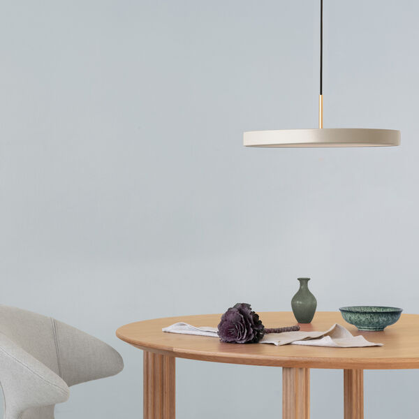 Asteria Plus Pendant, pearl white/brass, UMAGE