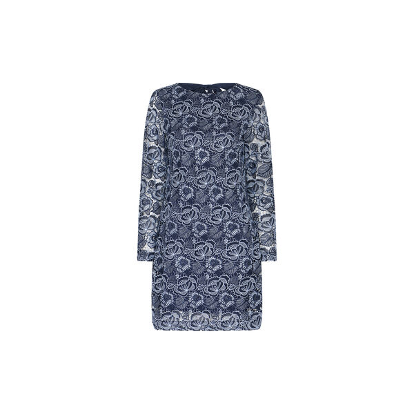 MauritiaBBLucille dress, blue flower, Bruuns Bazaar