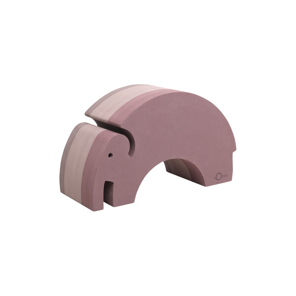 Elefant L, vintage rose, bObles