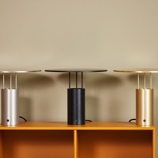 Tempel280 bordlampe, sort, Piet Hein