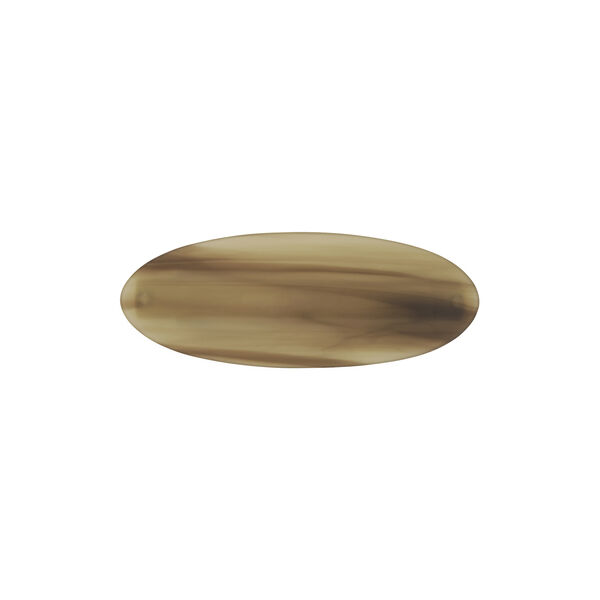 Oval Bone Clip, green, SUI AVA