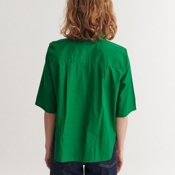 Silje SS Shirt, abundant green, Basic Apparel