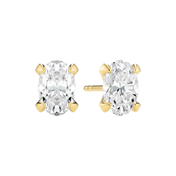 Grace Ovale Solitaire &Oslash;reringe | 14 kt. Guld | 1,00 ct, Sif Jakobs Jewellery