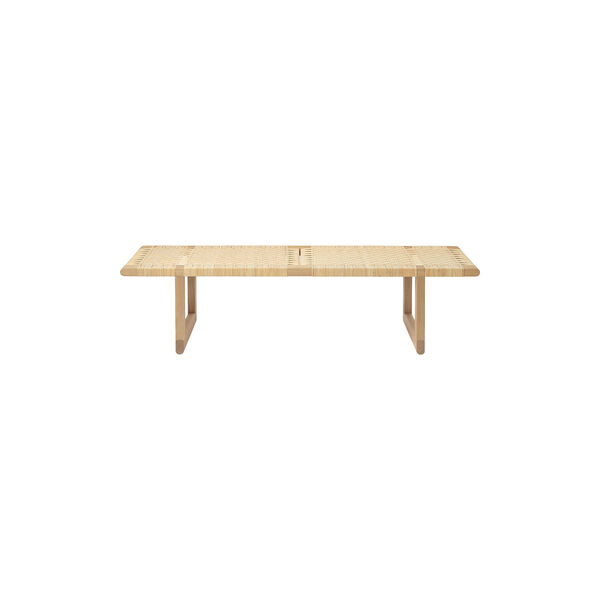 BM0488L Table Bench bord, olieret eg/rattan, Carl Hansen & S&oslash;n