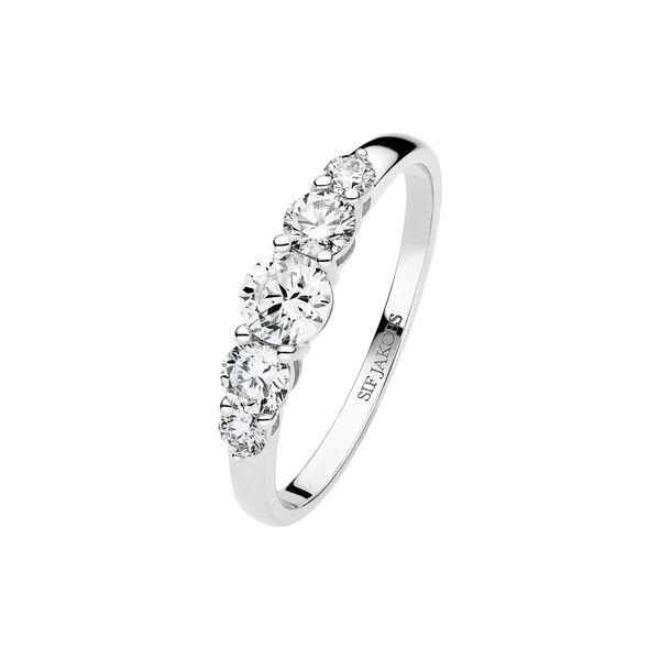 Tiara Ring | 14 kt. Hvidguld | 0,67 ct, Sif Jakobs Jewellery