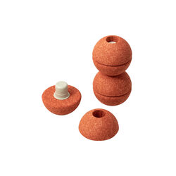 3 x skumbolde, burnt orange/dusty green, MODU