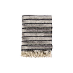 Frida plaid, dark grey, Klippan Yllefabrik