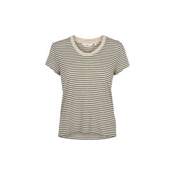 Ashly SS Tee, birch/black, Basic Apparel