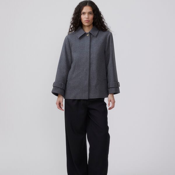 Ofiamd jacket, dark grey melange, Modström