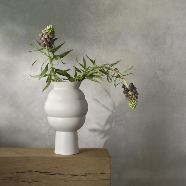 Tortus Archie vase No 4, white, Knabstrup Keramik