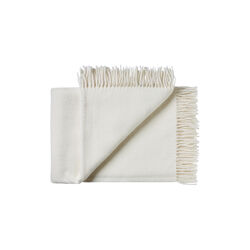 Sams&oslash; plaid, 00100 white, Silkeborg Uldspinderi