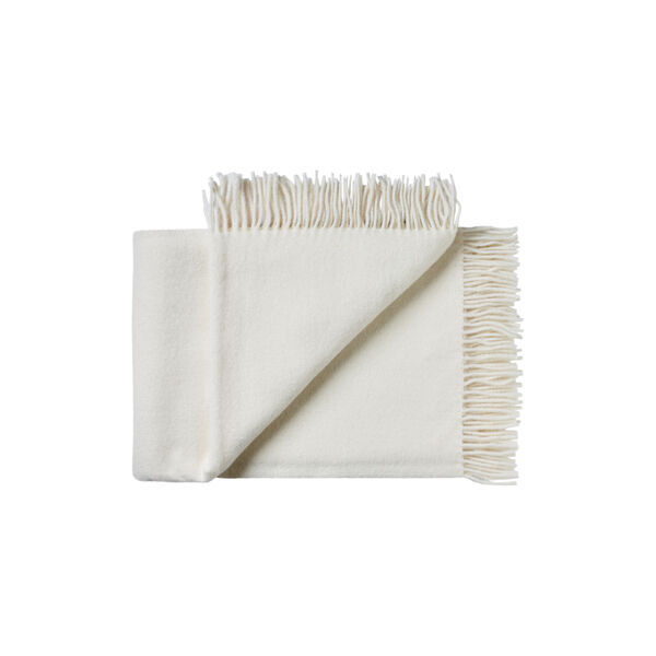 Sams&oslash; plaid, 00100 white, Silkeborg Uldspinderi