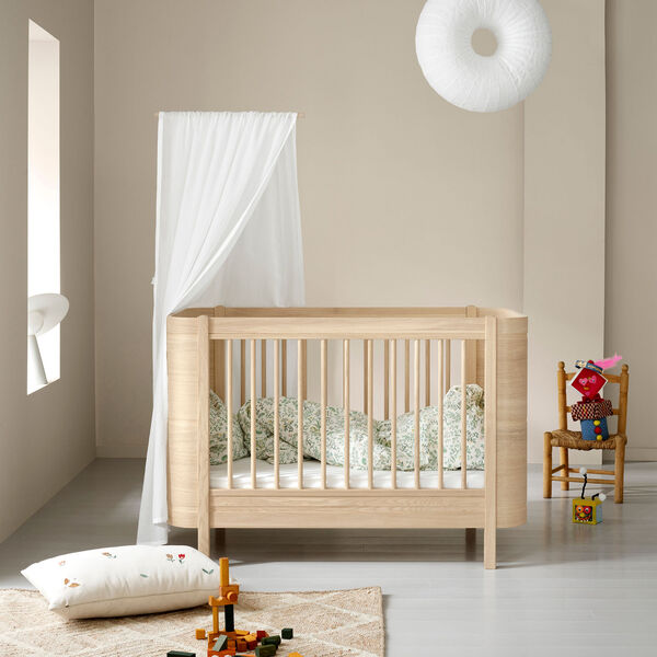 Wood Mini+ tremmeseng ekskl. junior kit 68x122 cm, eg, Oliver Furniture