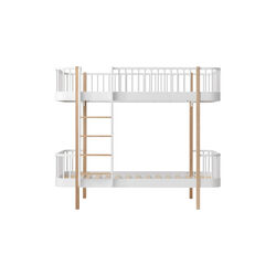 Wood Original k&oslash;jeseng 90x200 cm, hvid/eg, Oliver Furniture