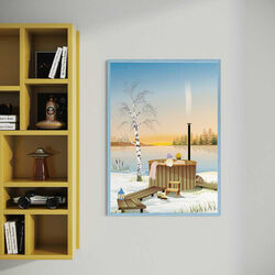 OUTDOOR HOT TUB plakat, ViSSEVASSE