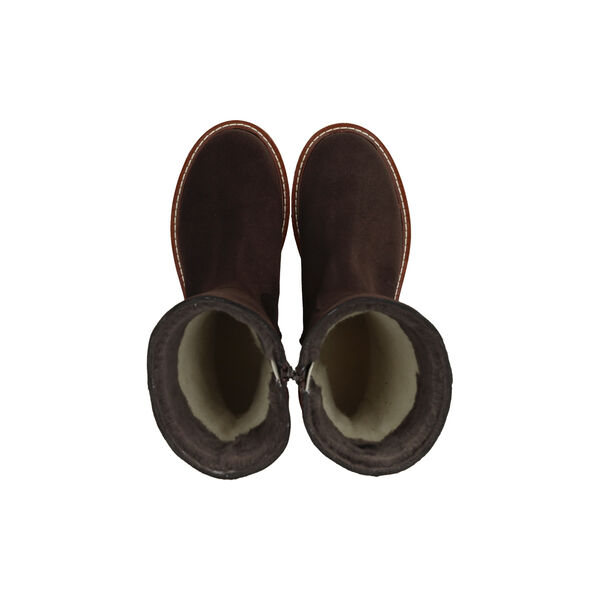 Læderstøvle, dark brown/brown, ANGULUS