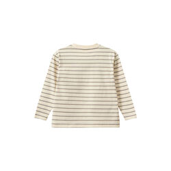 PenillaKB T-shirt Long Sleeve, off white striped, Sofie Schnoor