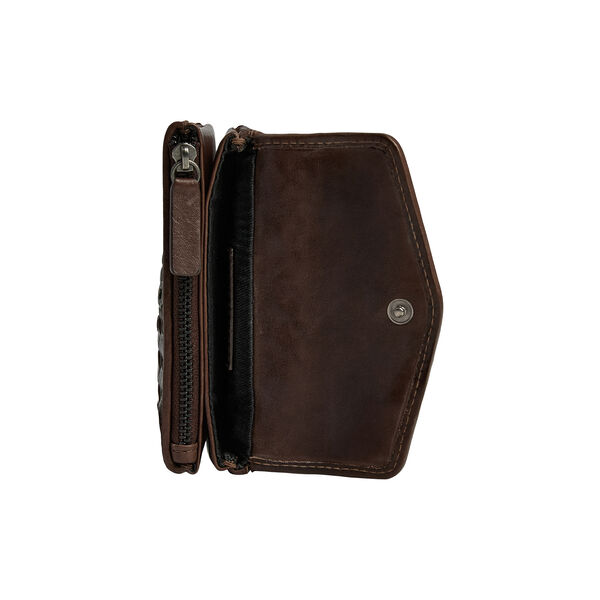 FaithMBG Coin Purse Weave, dark brown, Markberg