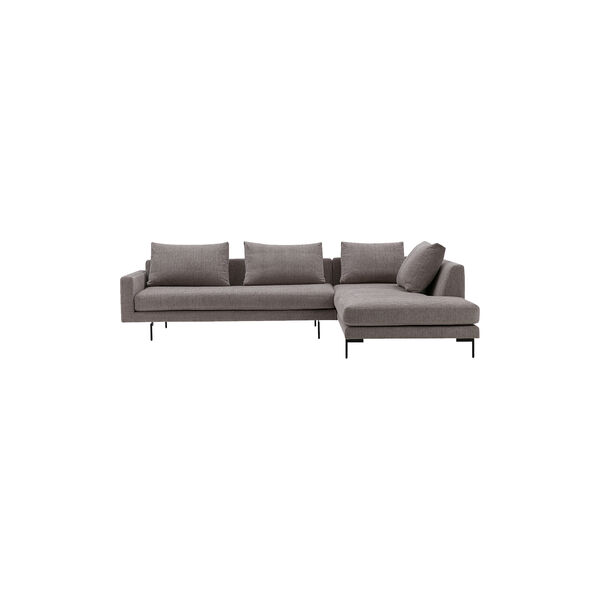 Edge V2 sofa med h&oslash;jrevendt chaiselong, soft 03, Wendelbo