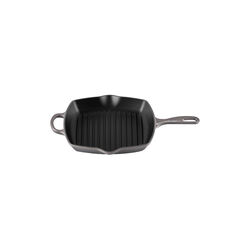 Signature st&oslash;bejern kvadratisk grillpande 26 cm, flint, Le Creuset