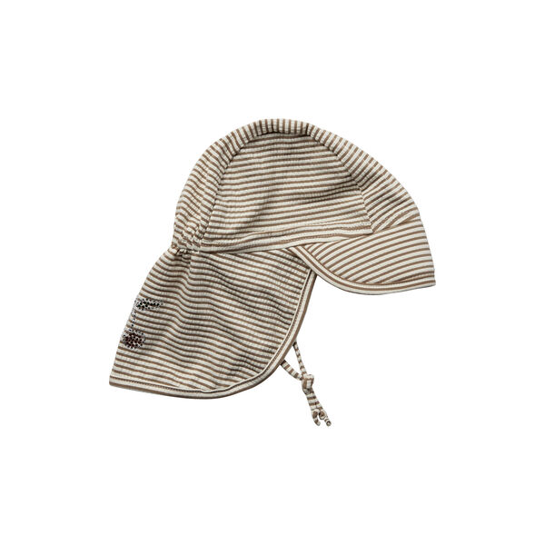 SisiKB Swim Hat, warm stone stripe, Sofie Schnoor