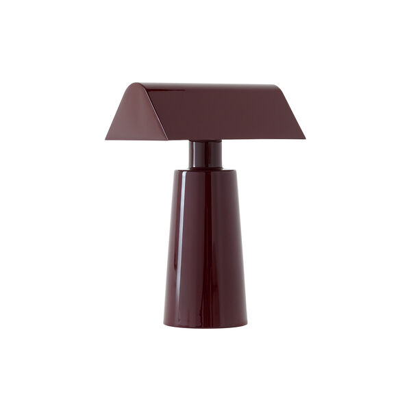 Caret MF1 Portable bordlampe, dark burgundy, &Tradition
