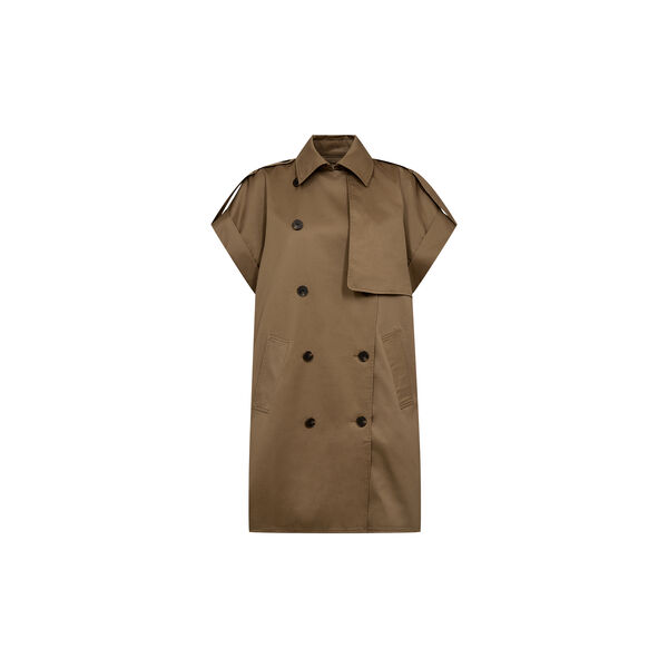 PD-Nico Trench Jacket, lead brown, Pieszak