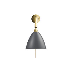 Bestlite BL7 Wall Lamp, grey semi matt/brass, GUBI