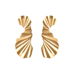 Big Wave &oslash;reringe, guld, ENAMEL Copenhagen