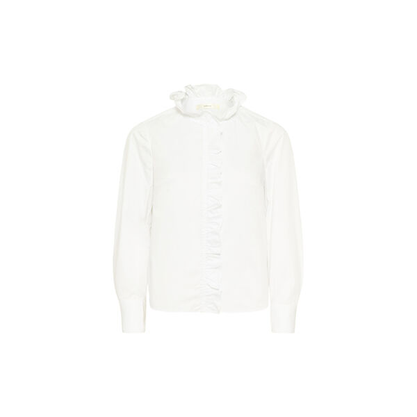 CAPELLAIW FRILL SHIRT, pure white, InWear