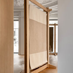 Poetic Grid gulvt&aelig;ppe, beige, Linie Design