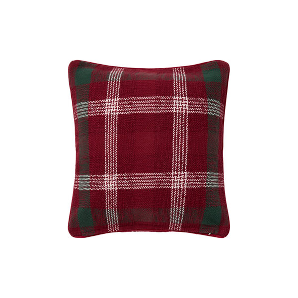 Checked Pillow Cover, red/green/white, Lexington
