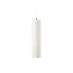 LED Pillar Candle 22 cm, nordic white, Uyuni Lighting