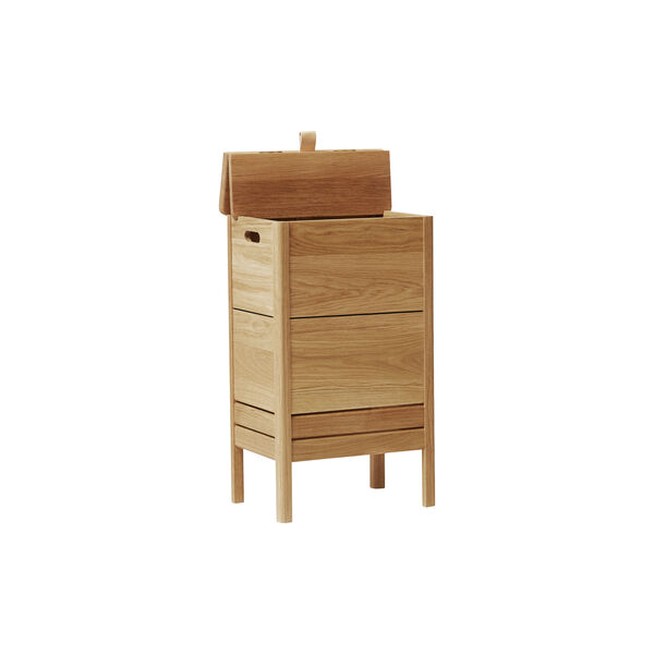 A Line Laundry Box, oiled oak, Form & Refine