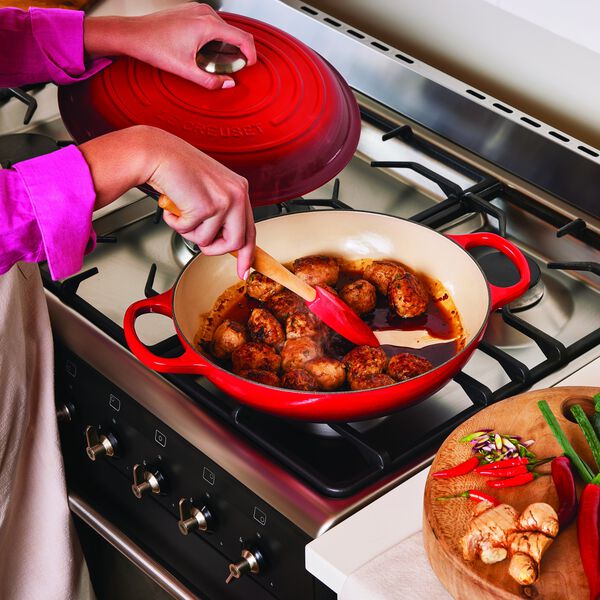 Signature st&oslash;bejern buffetgryde 30 cm, cerise, Le Creuset