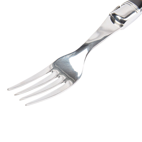 Steakgaffel, sort horn, Laguiole Tradition