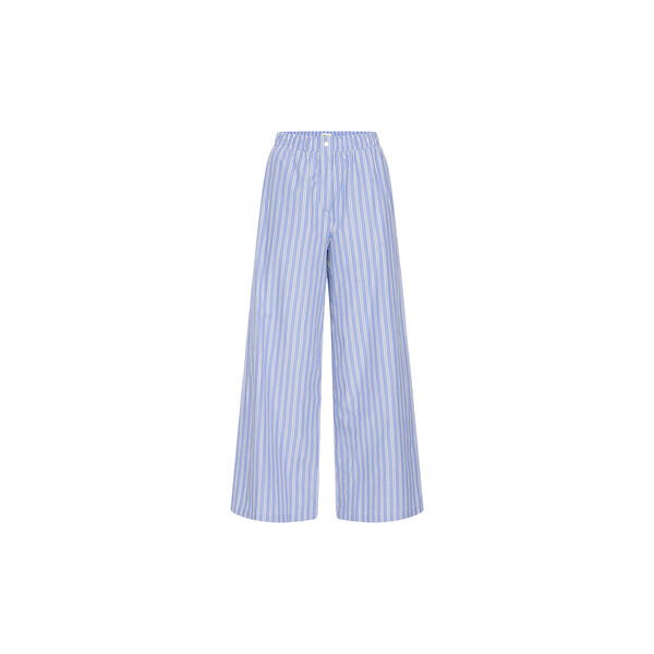 IHFELIA Trousers, blue and white stripes, ICHI
