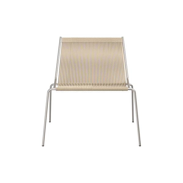 Noel Lounge Chair, steel/nature, Thorup Copenhagen