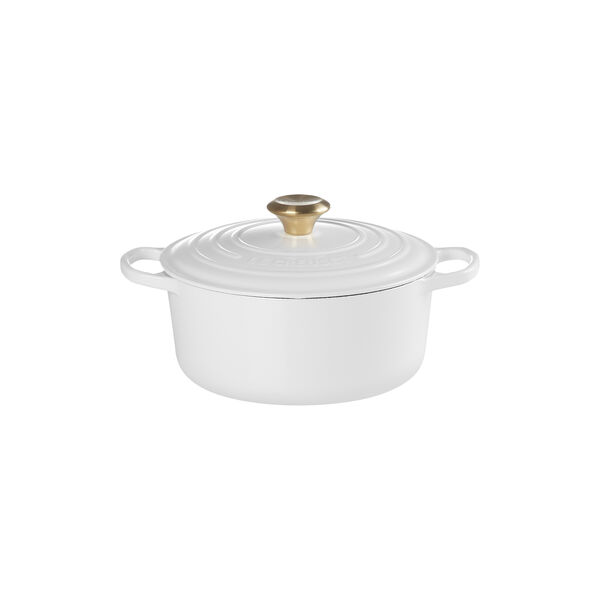 Signature rund st&oslash;bejernsgryde &Oslash; 24 cm, white, Le Creuset